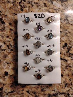 Sterling silver rings