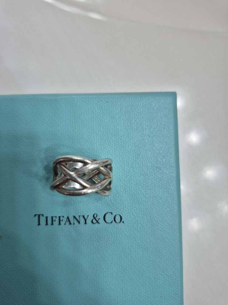 Tiffany & Co. Celtic Knot Ring Size 5