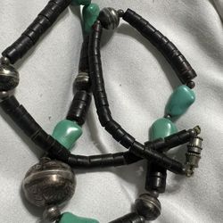 Southwestern Turquoise Sterling Silver Pearls 