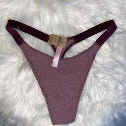 PINK High Leg Logo Thong Underwear 