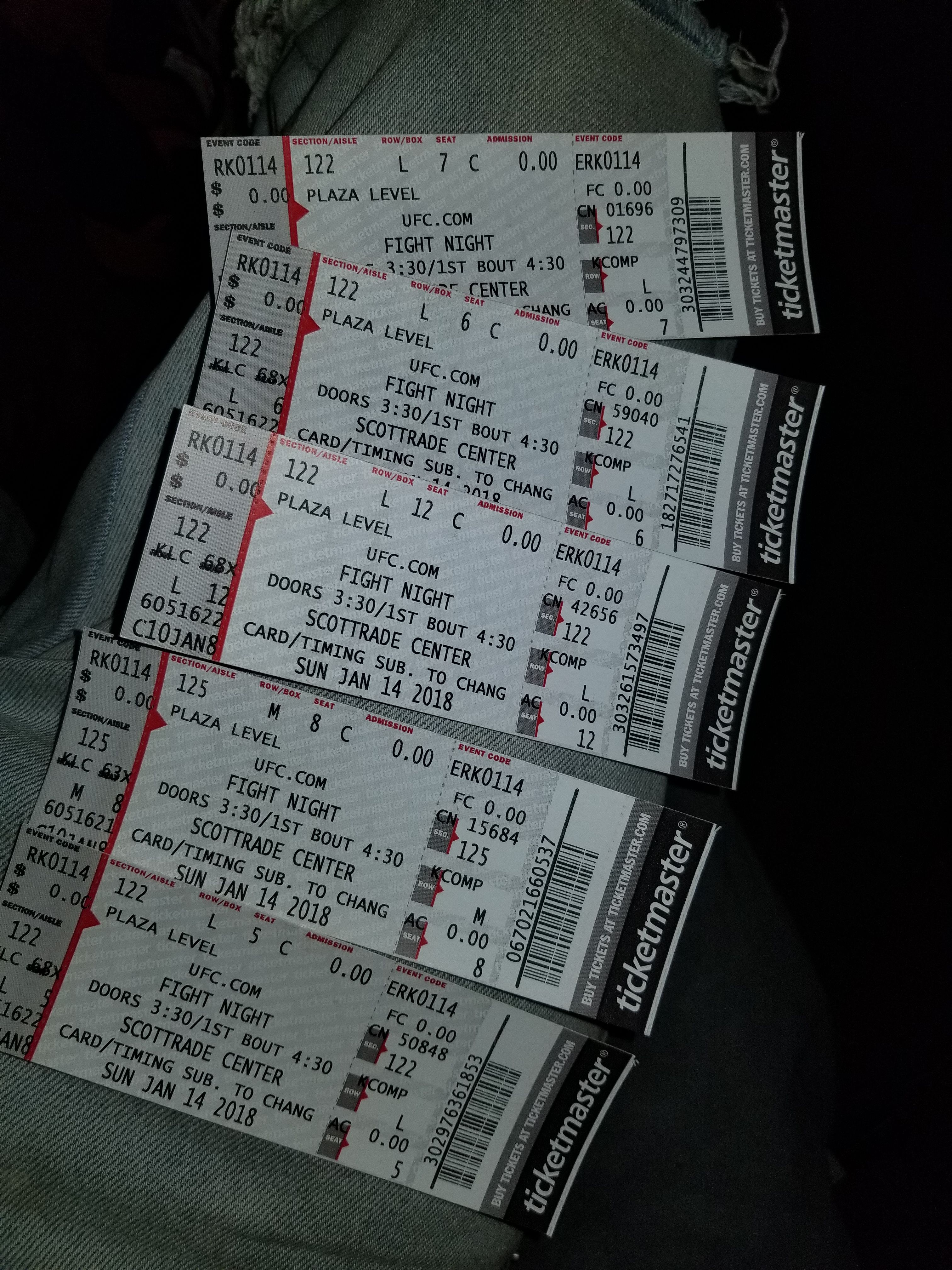 UFC tickets for sale