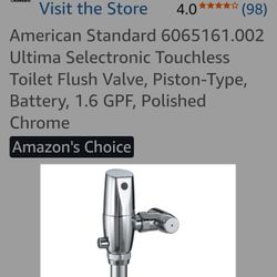 Toilet Touchless Flush Valve