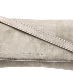 Brunello cucinelli  suede bag crossbody Monili Small