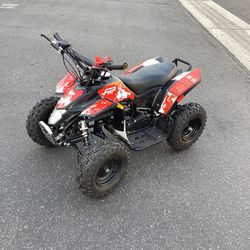 40CC 4-Stroke 4 Wheeler For Kids W/ Speed Control, Support Up to 143 LBS, top speed about 16mph