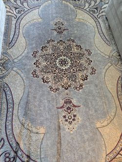 Grey/sliver rugs 5pc set