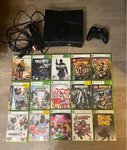 Xbox 360 Slim Matte Black 4GB Console + 250GB Hard Drive Bundle