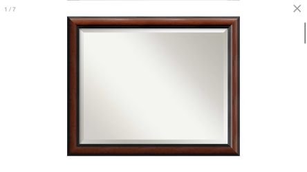 Mahogany frame mirror