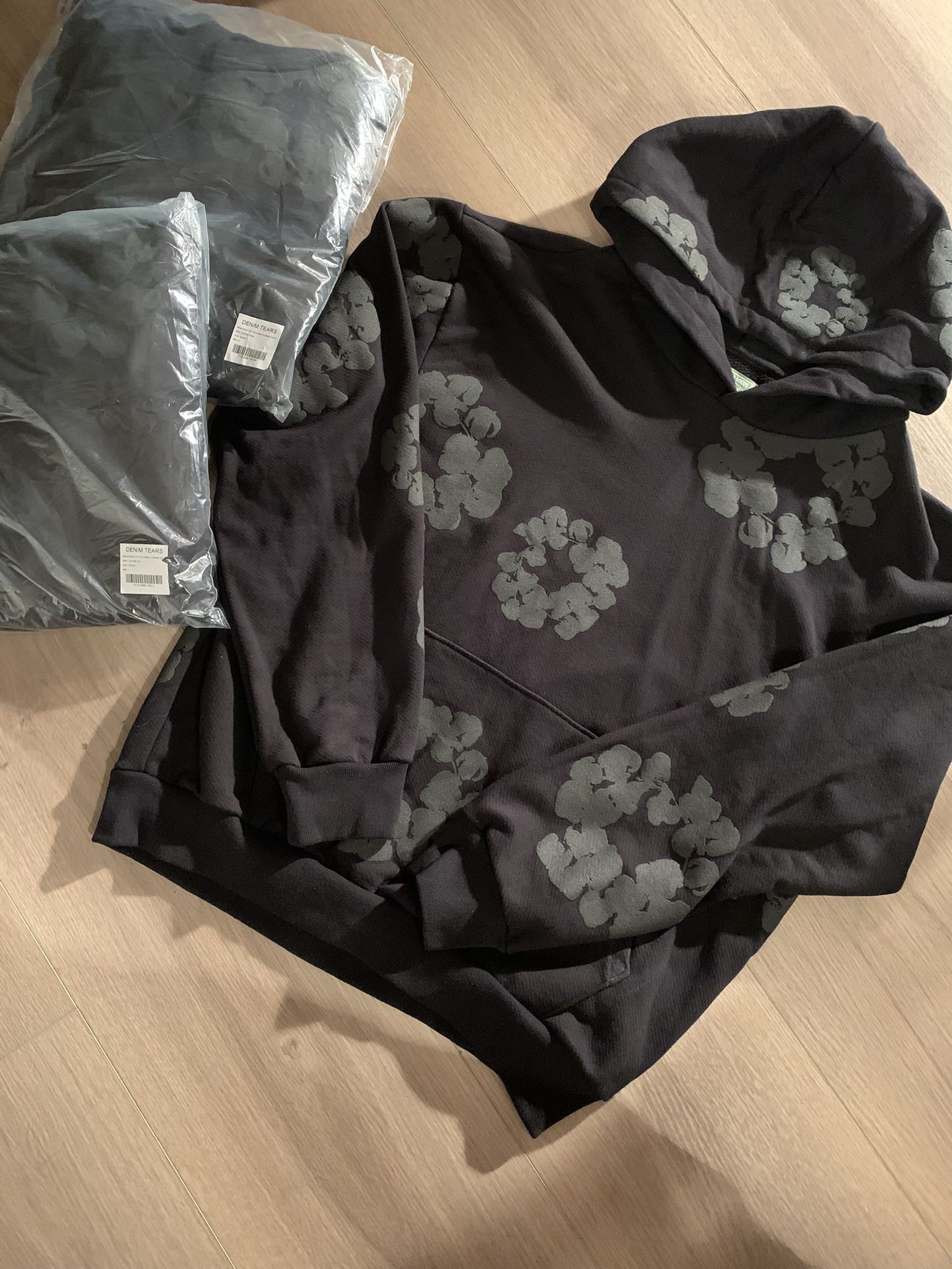 Monochrome Denim Tears Hoodie