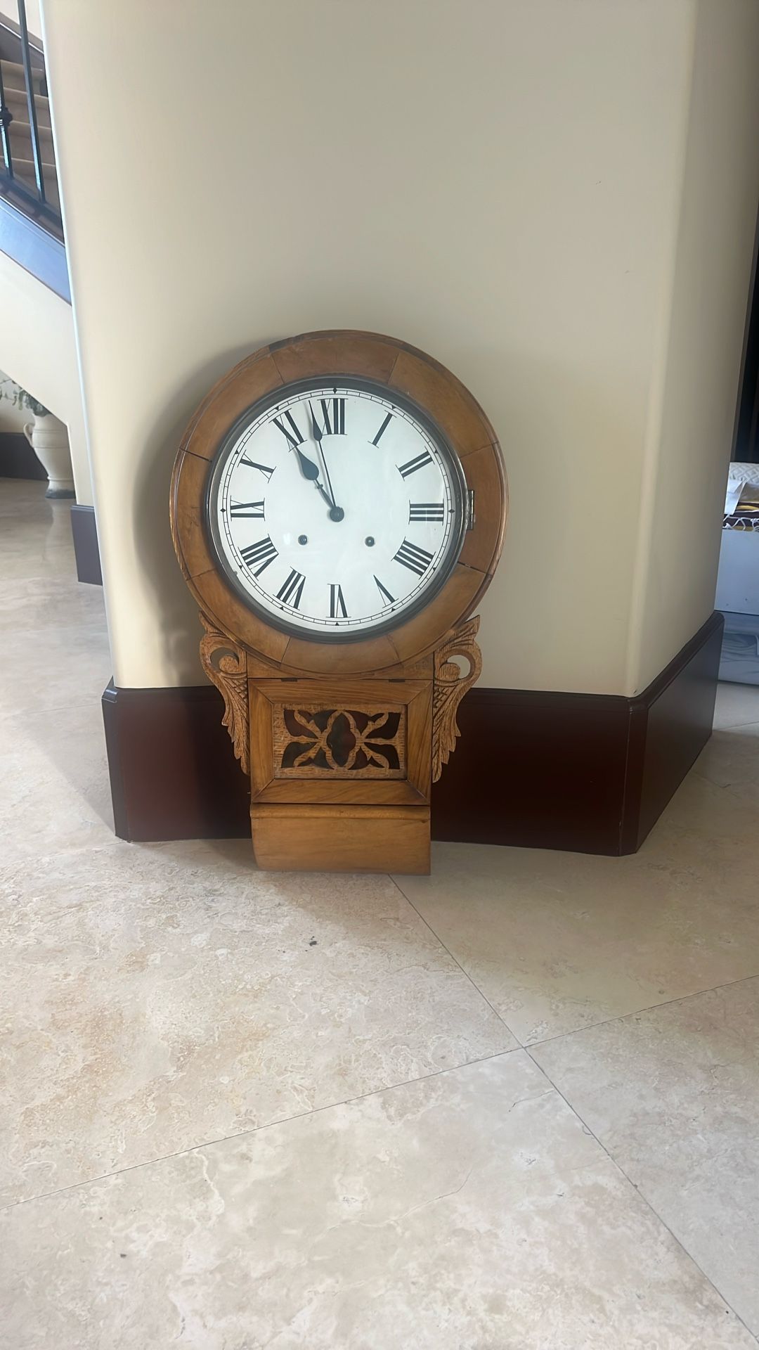 Antique School Clock- Operational