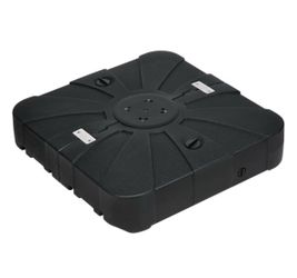 Offset Patio Wheels Cantilever Umbrella Base Stand Filled with 220 Lbs Water or 410 Lbs Sand, 33'X3