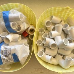 Assorted 1/2 Inch Sch 40 PVC Couplings