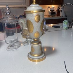 rare Imperlux Czechoslovakia White And Gold