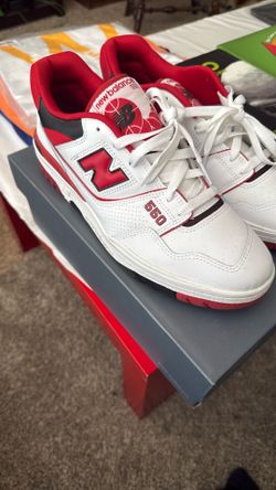 Red New Balance 550s 