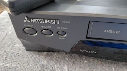 Mitsubishi VCR. And rewind