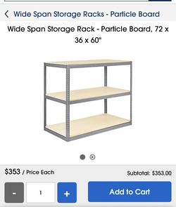Wide Storage Shelf 3 Floors