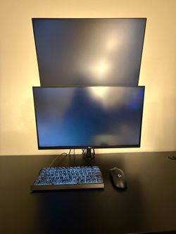 PC SETUP - KBM, PC, 2 MONITORS
