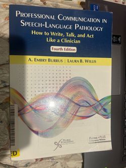 Professional Communication In Speech Language Pathology