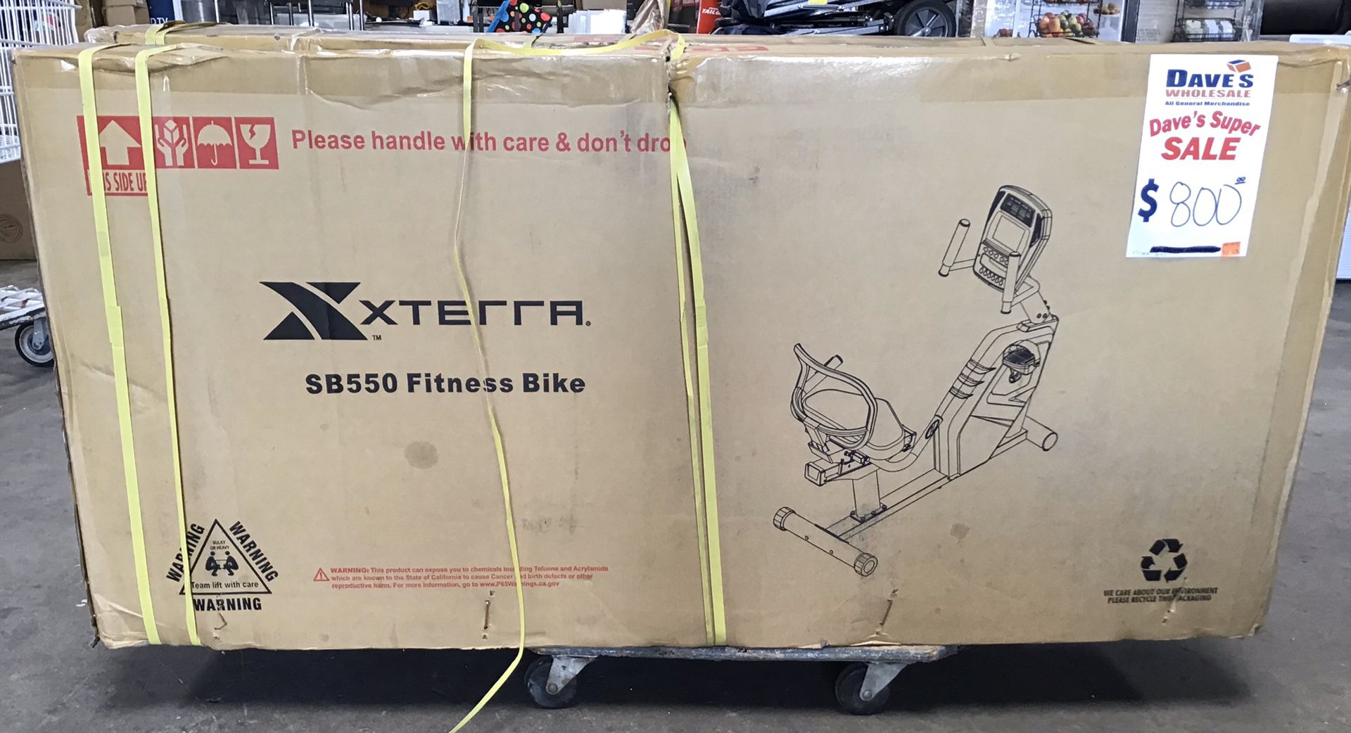XTerra SB550 fitness recumbent bike exercise equipment