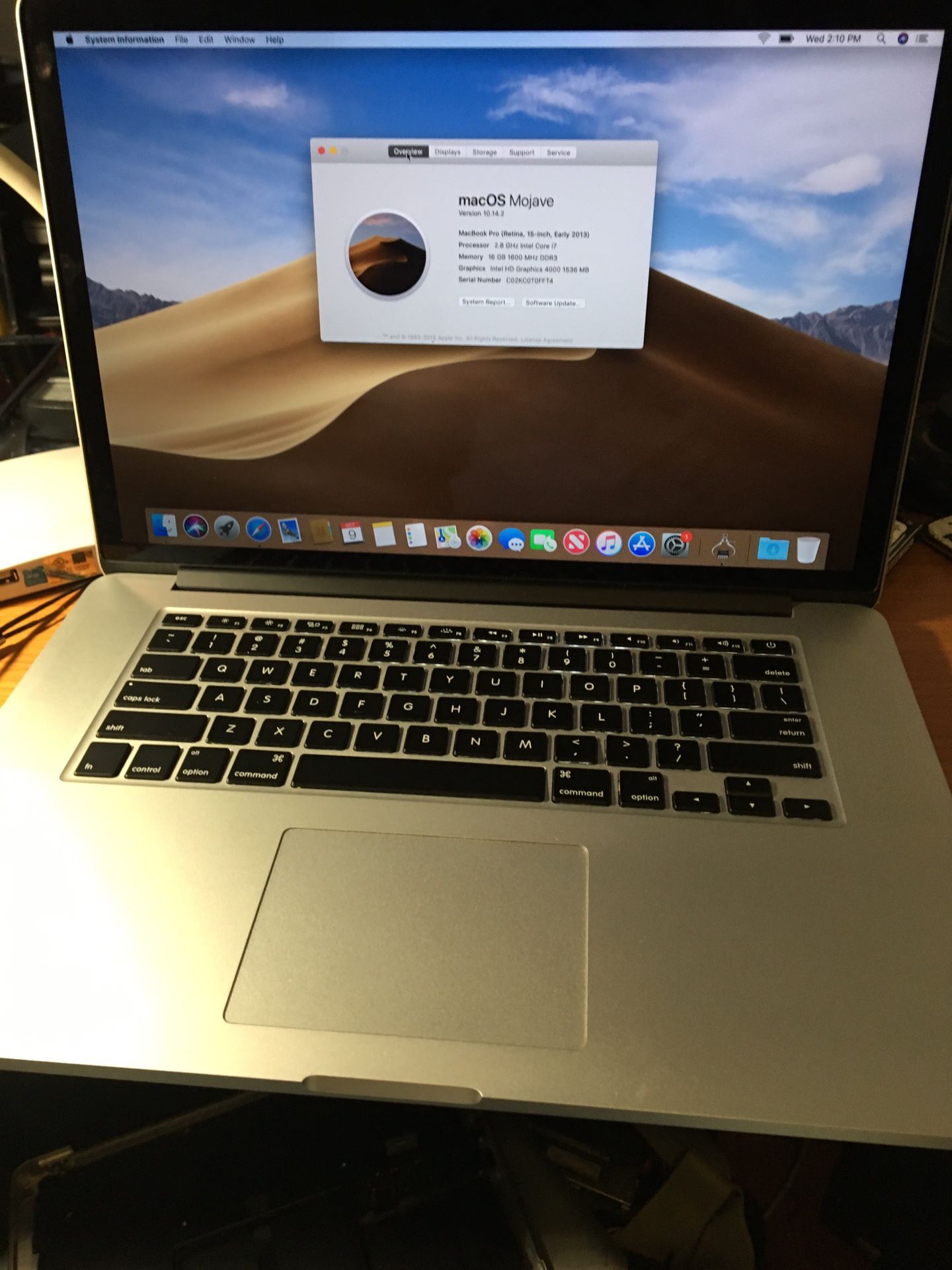 15 inches MacBook Pro retina i7 Processor 16 GB memory ram 2015