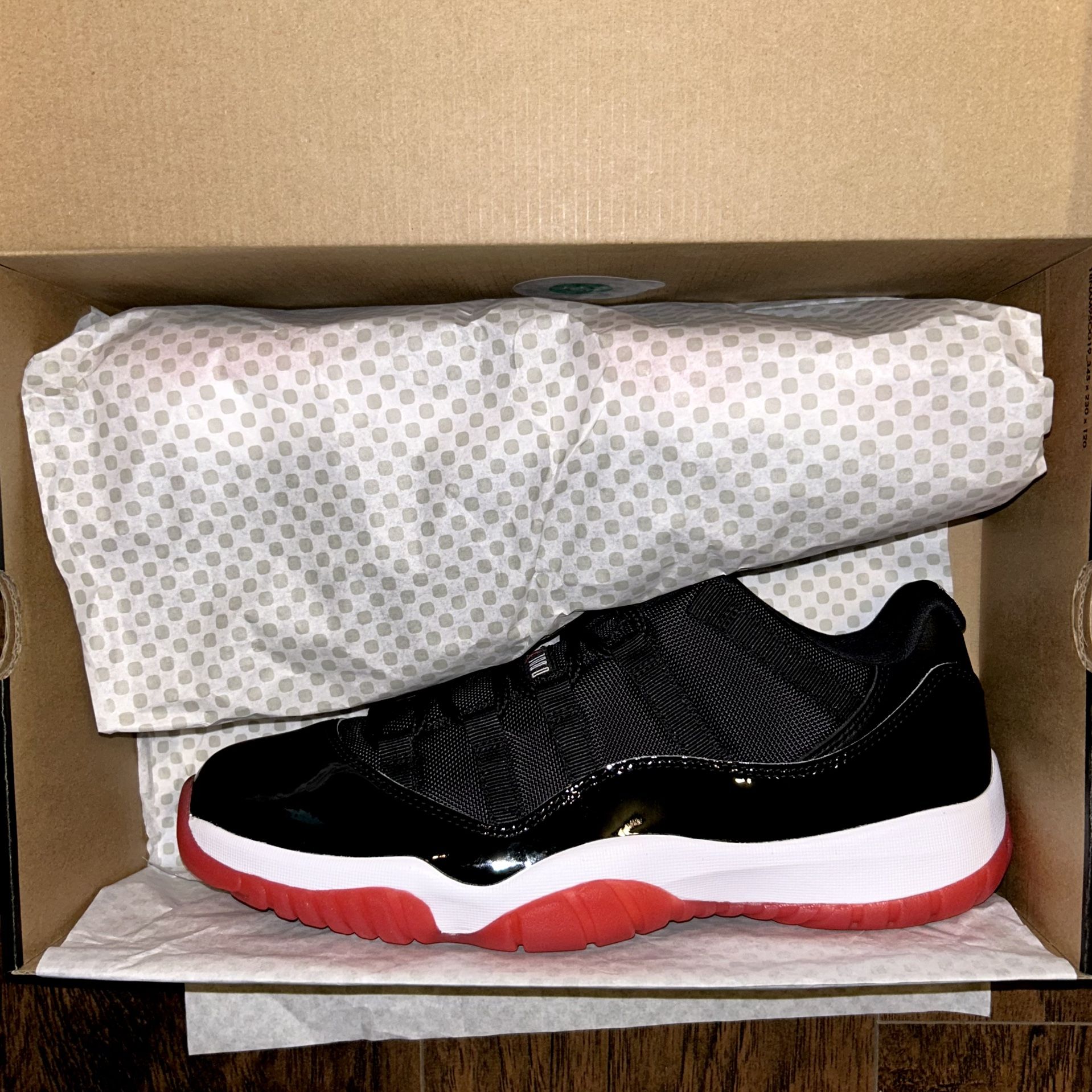 Brand New Jordan 11 Retro Low “Bred” (2025) Men’s Size 10.5 and 11