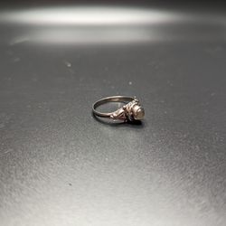 Silver Moonstone Ring Size 7 