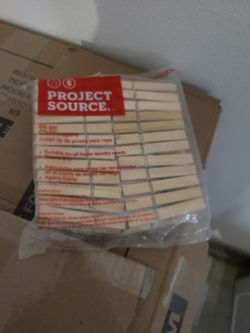 Wood Clothes Pin 50 Piece