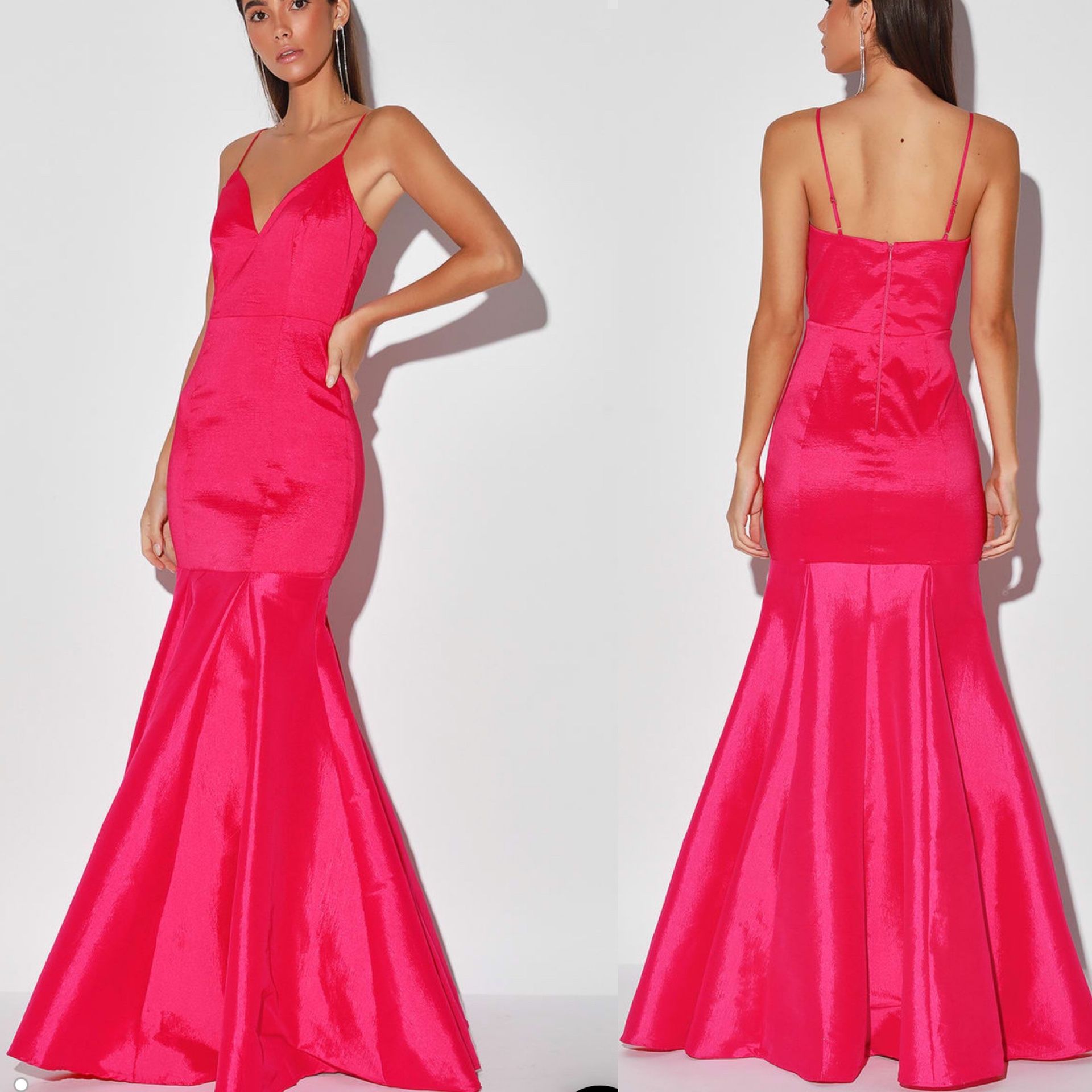 Lulu’s bright pink maxi dress