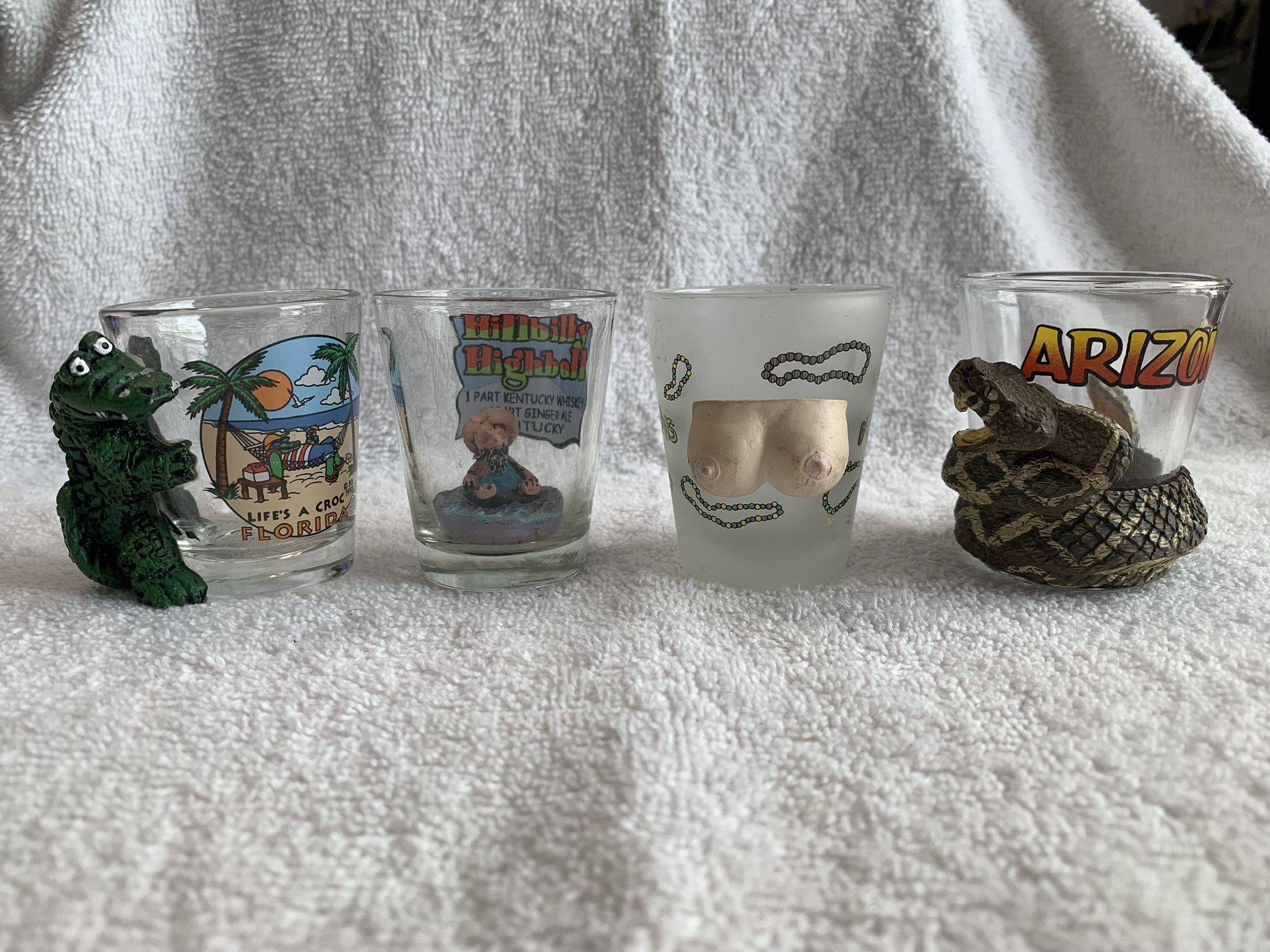 Shot Glasses - Variety Collectible (Arizona, Florida, Kentucky & New Orleans) $20 For All