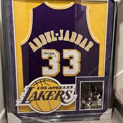 Kareem Abdul-Jabbar Autographed Framed Jersey