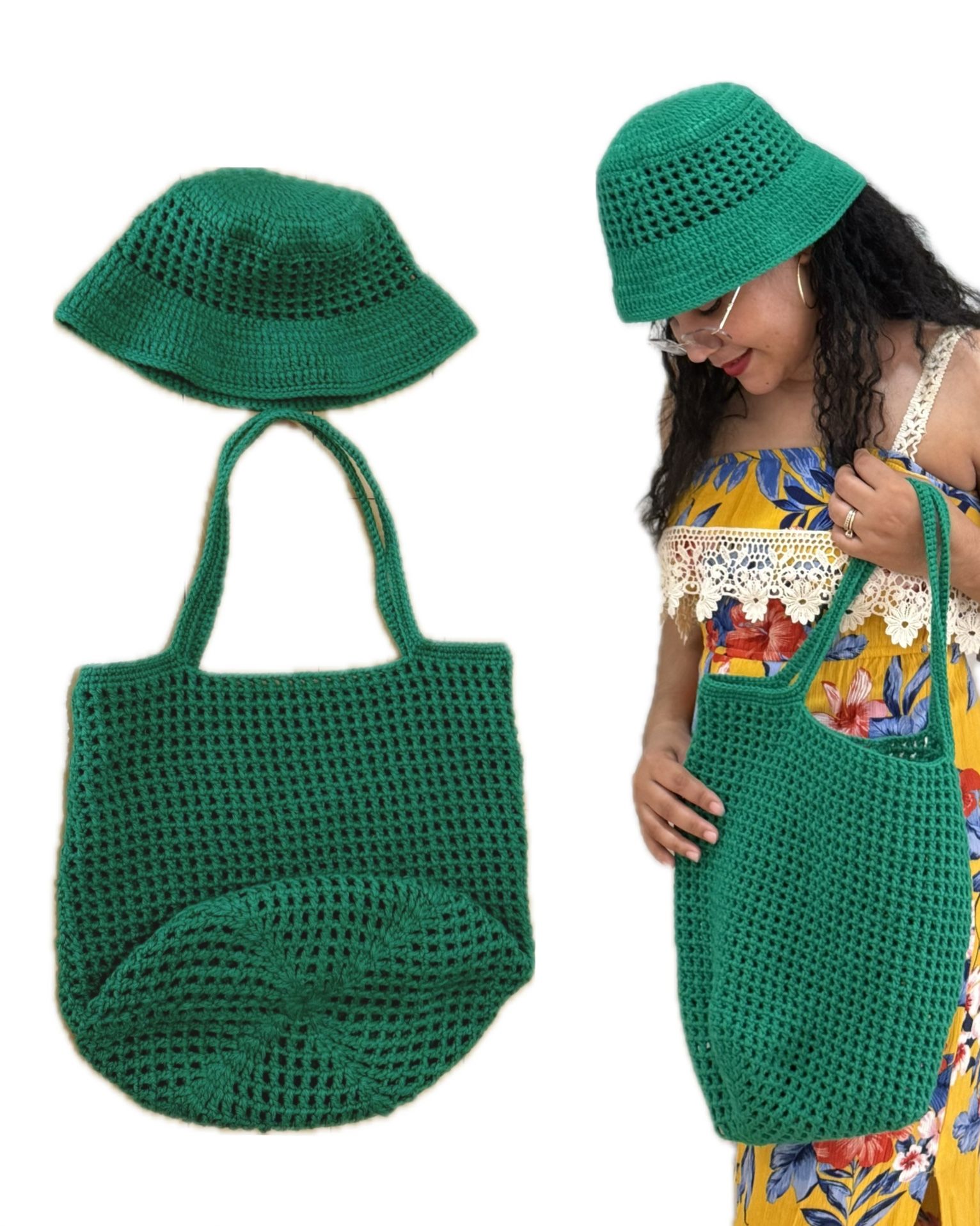 Hand Bag And Hat For The Beach