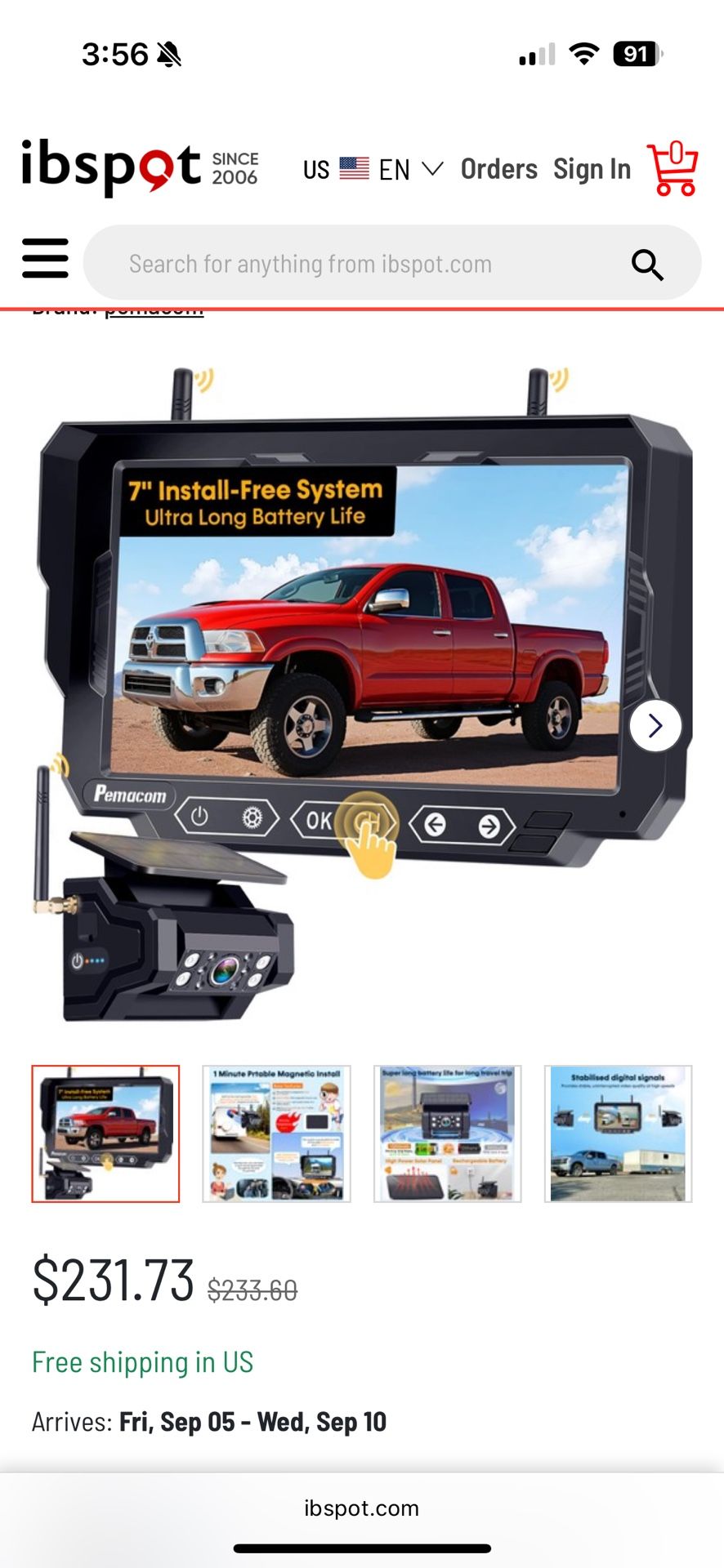 Wireless Backup Camera