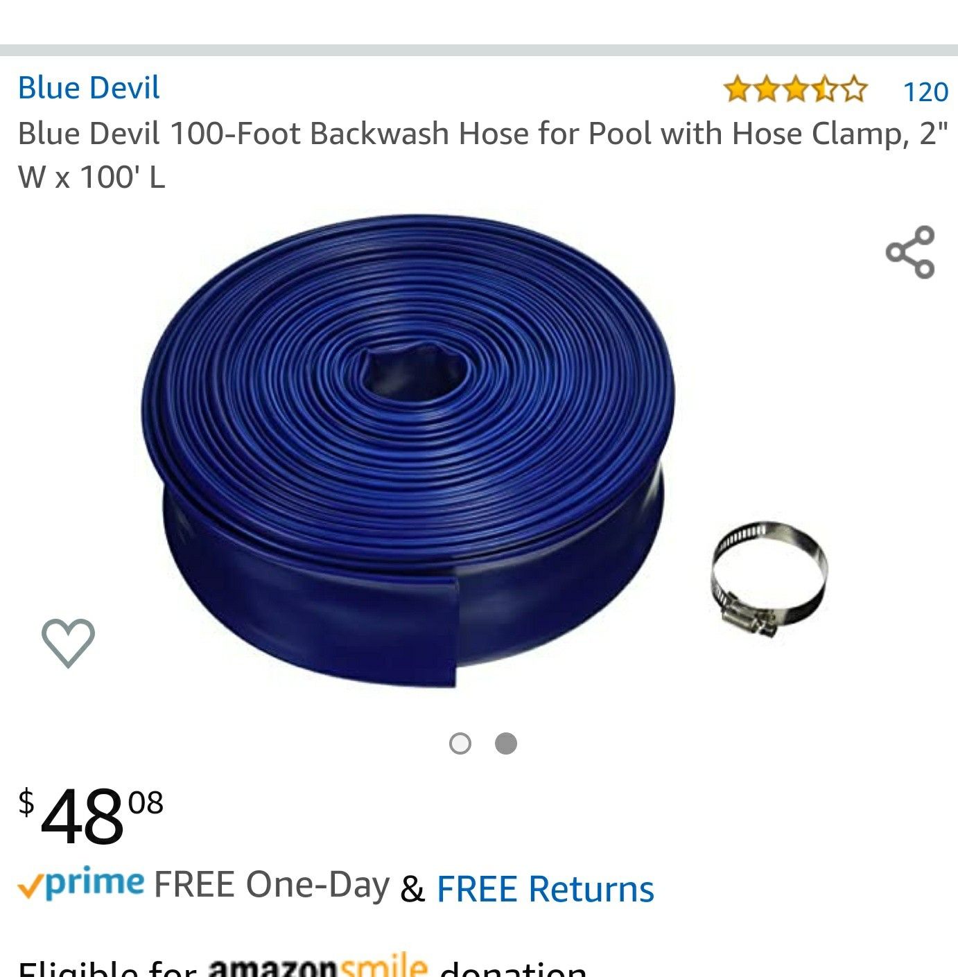 Pool Filter backwash hose