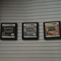Authentic  And Tested Pokemon Black Version, Pokemon SoulSilver and Pokemon Ranger GS 
