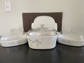 CorningWare Shadow Iris Casserole Dish Set