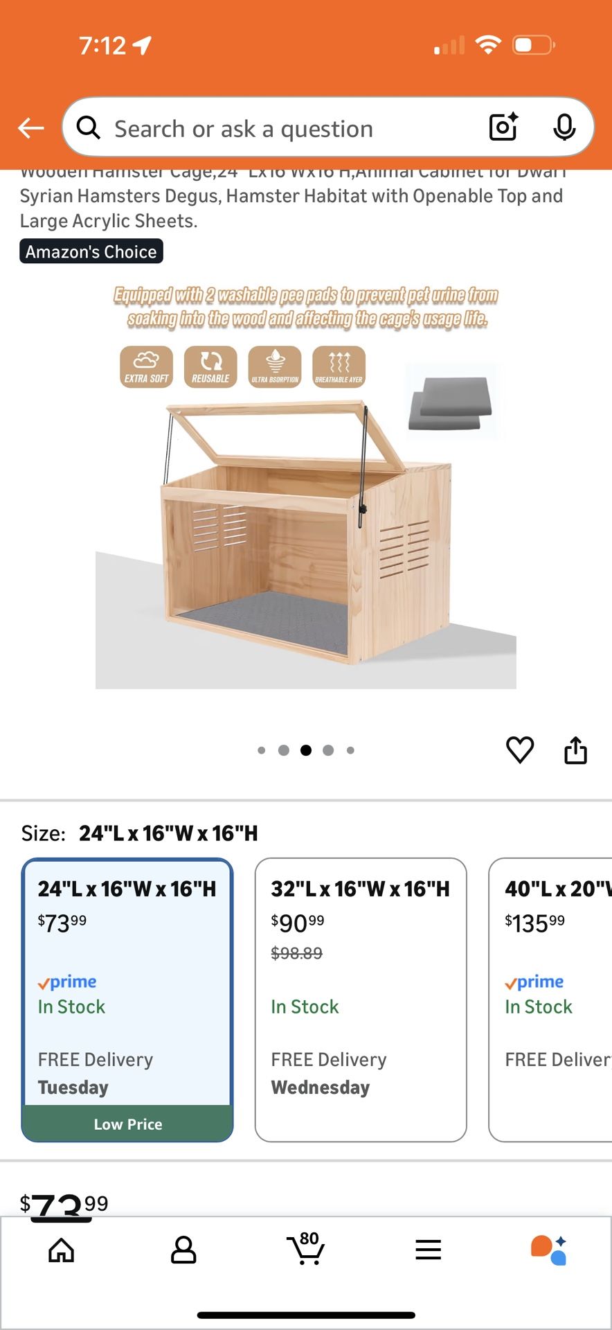 Wooden cabinet Animal hutch, cage, habitat, brooder