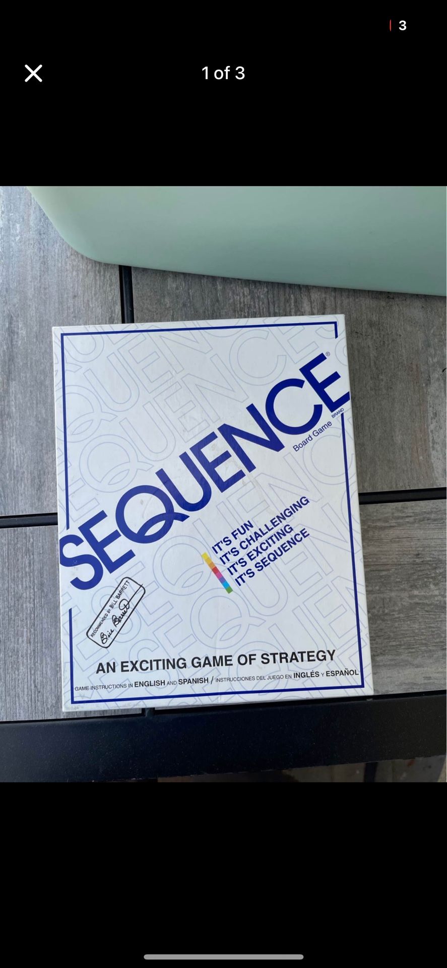 Sequence- The Exciting Strategy Game Easy Enough for Children, Challenging Enough for Adults!