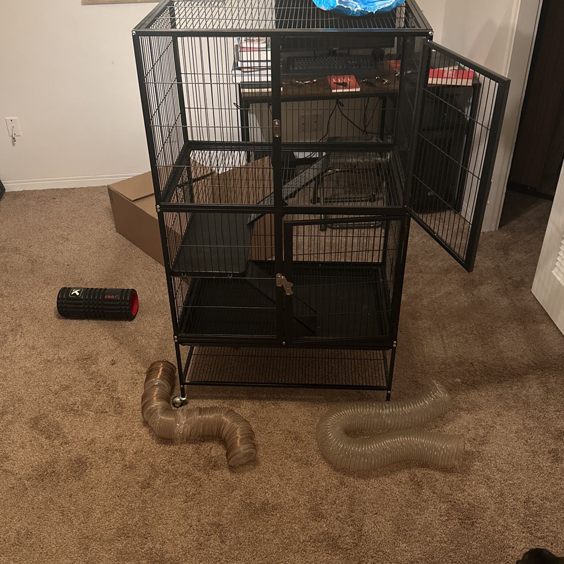 Animal Cage W/ Extras