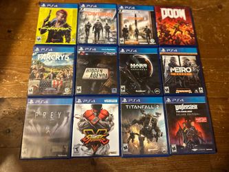 PS4 Game Lot - Cyberpunk 2077, Doom, Titanfall 2, Far Cry 5, Division 2 + More