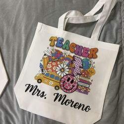 Personalized Tote Bag Book Bag 