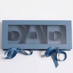 Cook With Color Fillable Word Food Storage Gift Box DAD Blue