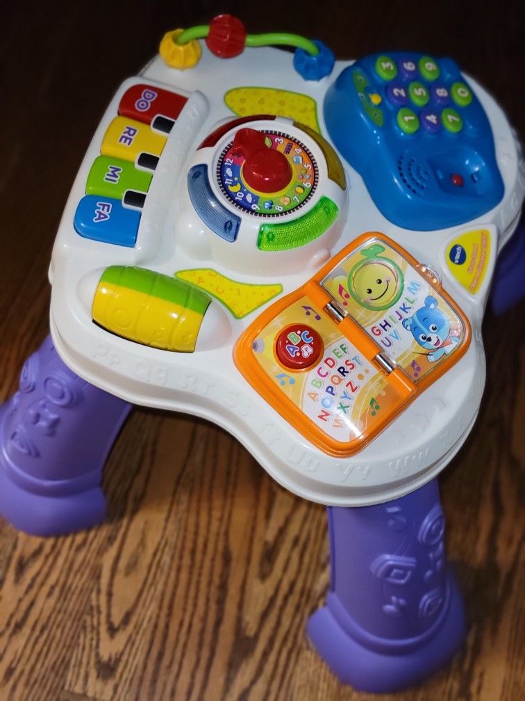 Interactive sports center for kids with lights and sounds. Laugh and learn.