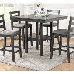 Gray Dining Table Set (Free Delivery)