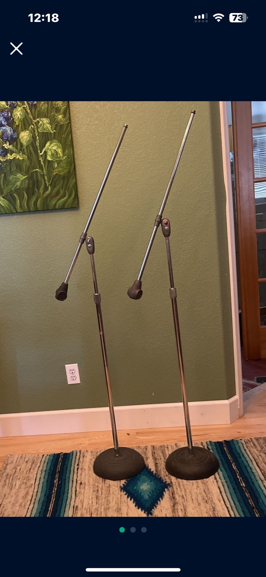 Two Atlas microphone stands