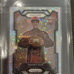 2023-24 Panini Prizm #134 Gradey Dick Fast Break Disco Variation Rookie RC