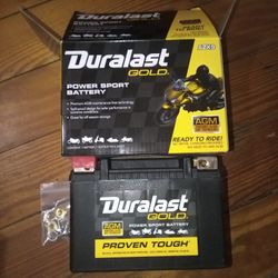 AZX9 Duralast  Gold Motorcycle Battery 