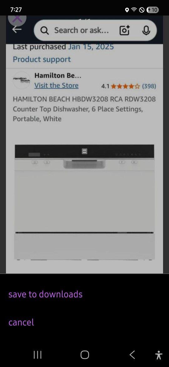 NEW Hamilton Beach Countertop Dishwasher