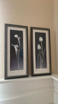 Wall art 10”Wx22”H (2 pieces)