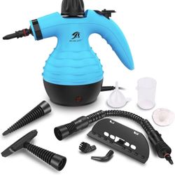 MLMLANT Handheld Steam Cleaner, Multipurpose Portable Upholstery Steamer with Safety Lock and 9 Accessory Kit for Carpet, Couch, Clothes, Mattress, Ca