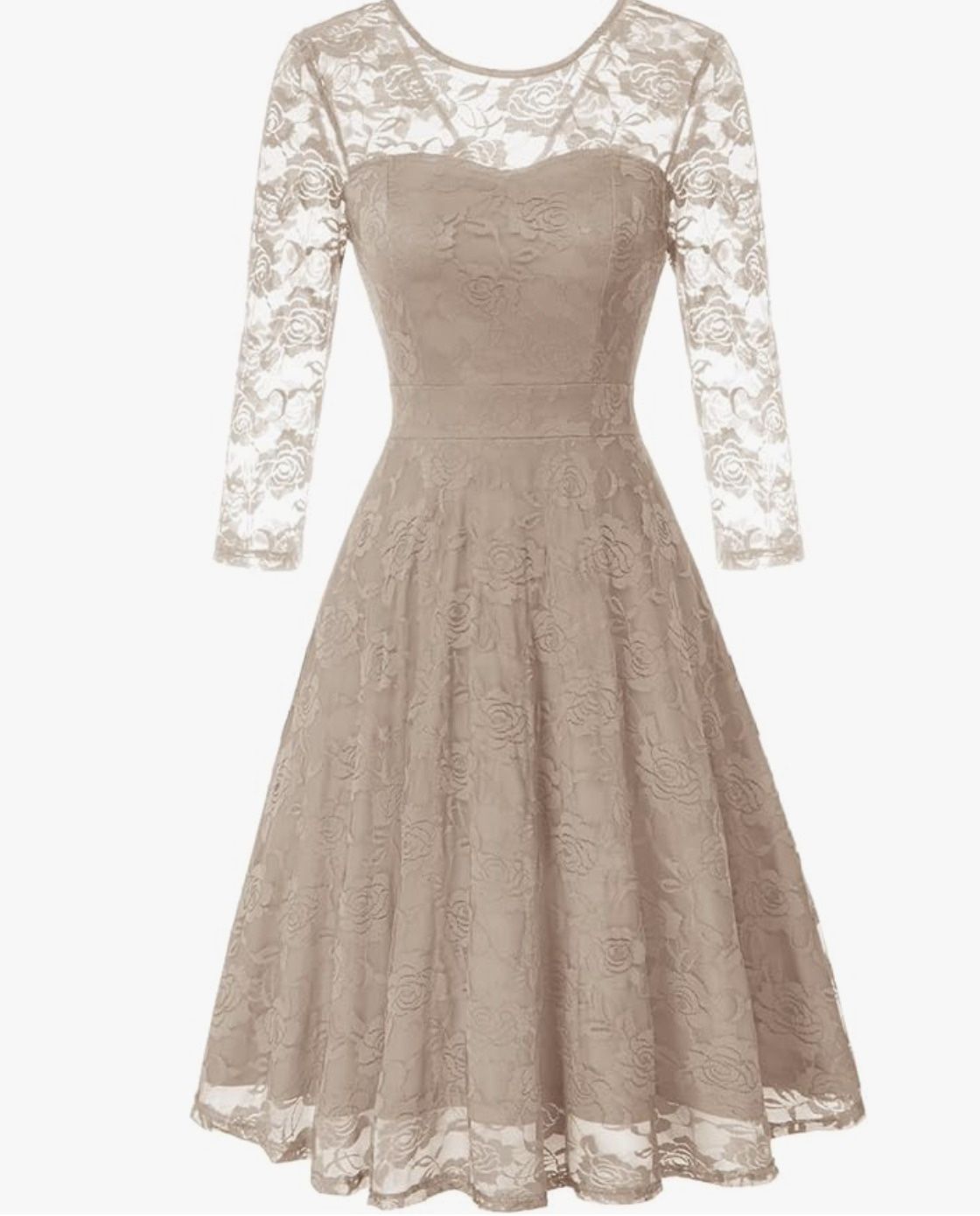 Women's Vintage Floral Lace Dress