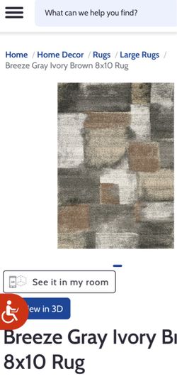 Breeze Gray Ivory Brown 8x10 Area Rug
